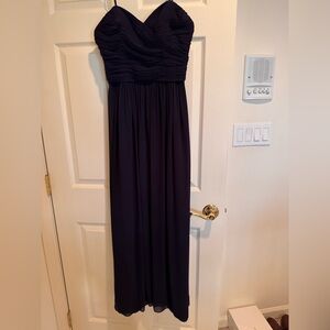Strapless Indigo/Navy Bridesmaid Dress